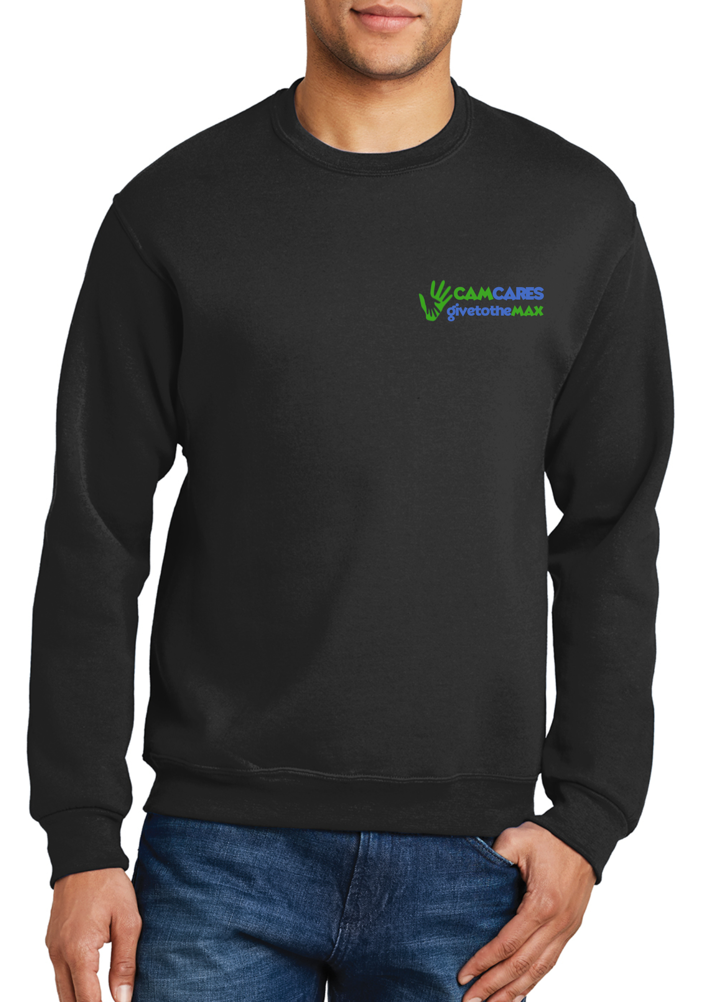 Adult CamCares/GiveToTheMax Crew Sweatshirt