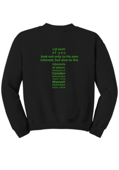 Youth CamCares/GiveToTheMax Crew Sweatshirt