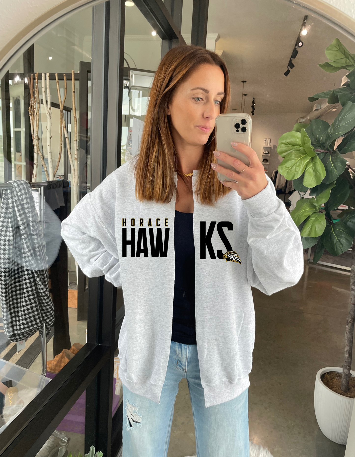 Horace Hawks Sweatshirt Cardigan
