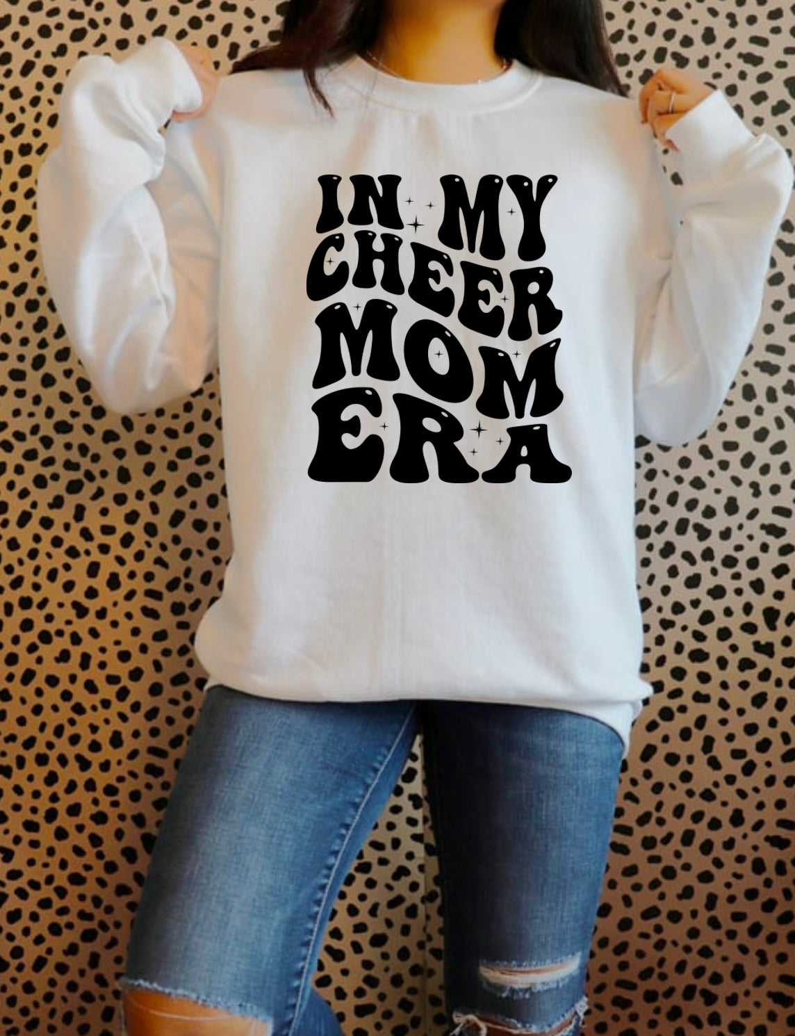 In My Cheer Mom Era Crew or Crop