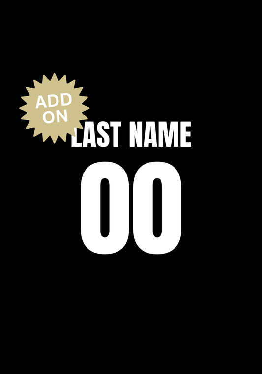 Add Name/Number on Back