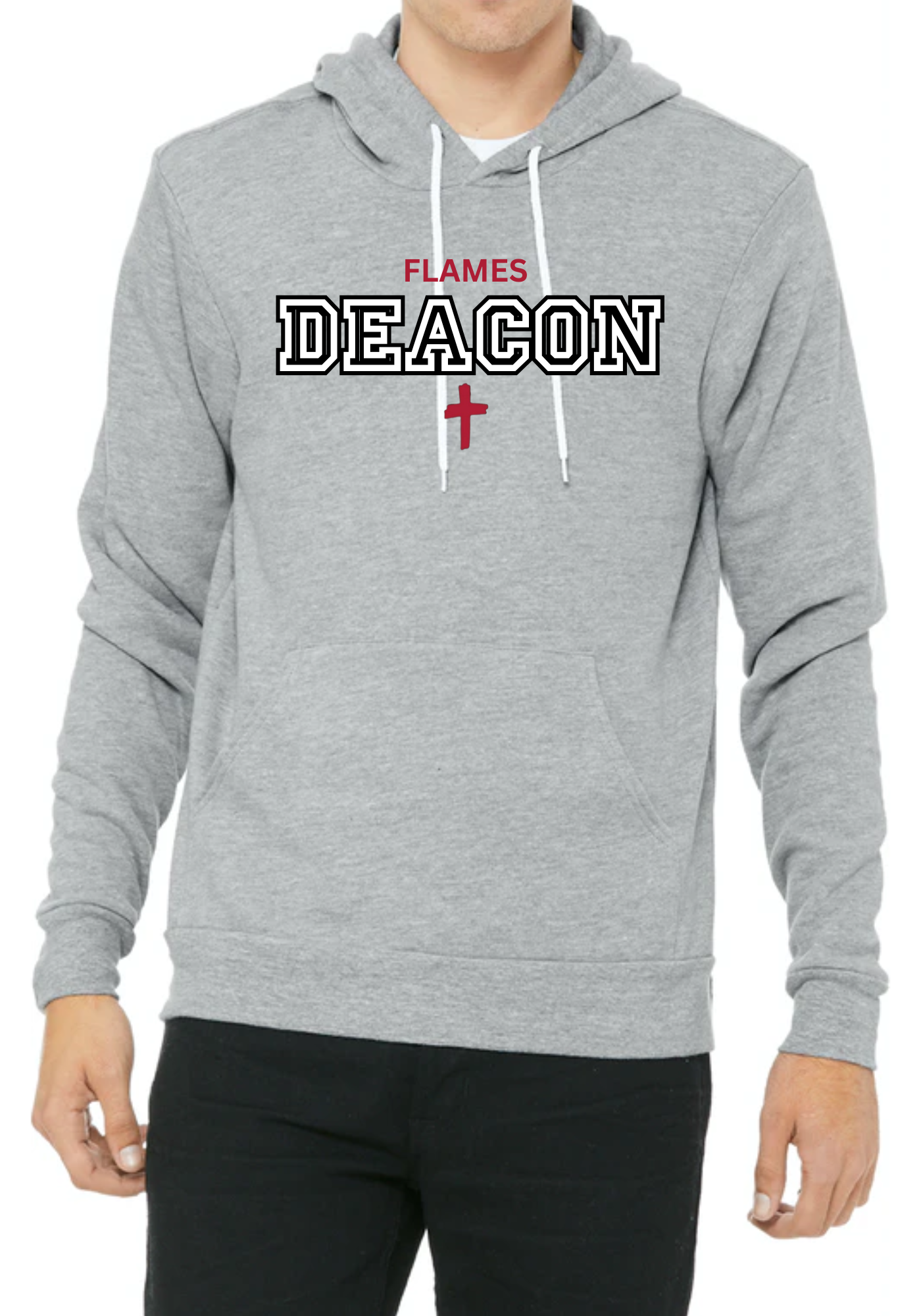Deacon Flames Tee, Long Sleeve or Hoodie