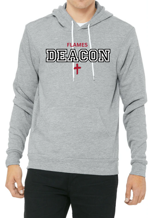Deacon Flames Tee, Long Sleeve or Hoodie