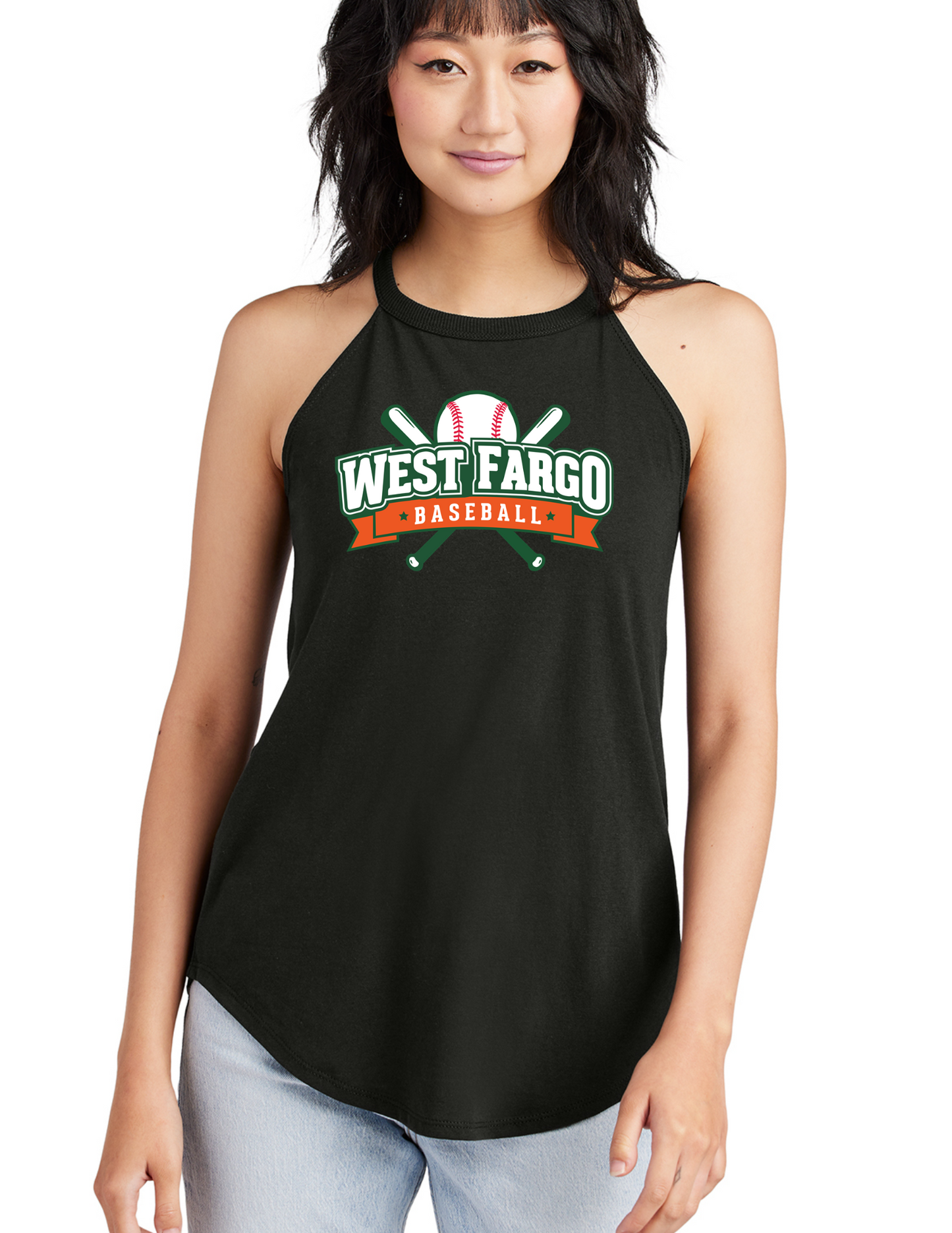 West Fargo Baseball Bat & Ball Rocker Tank WFB10