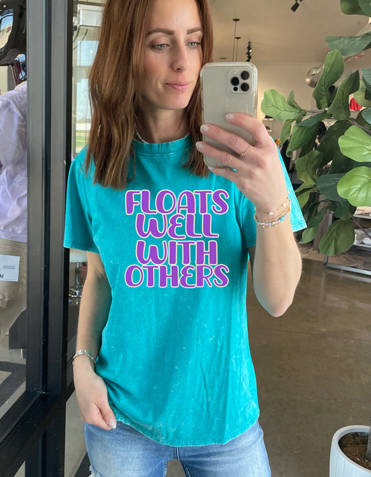 Acid Wash - Floats Well With Others Tee