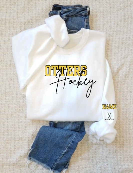 Adult Otters Hockey Crew Sweatshirt