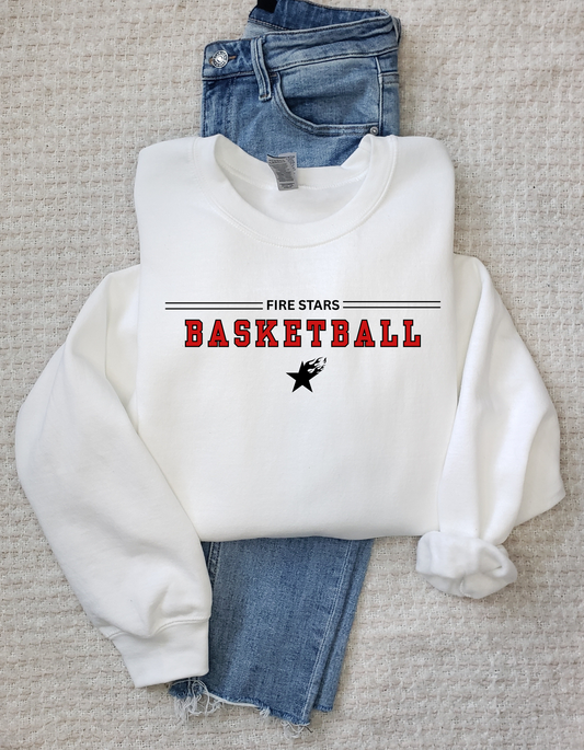 Fire Stars Cotton Tee, Crew or Hoodie