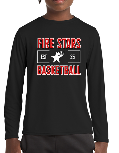Fire Stars Dry Fit Tee, Long Sleeve or Hoodie