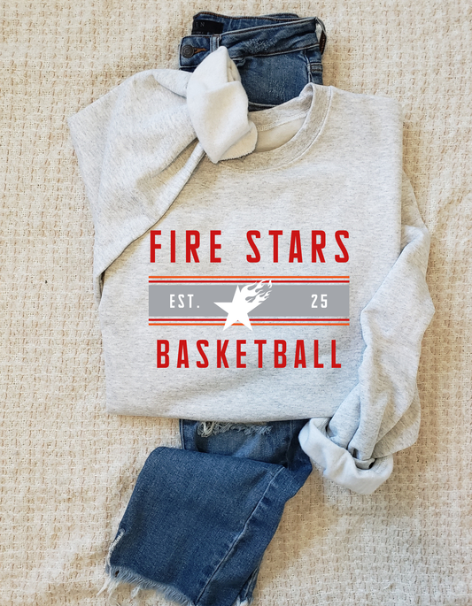 Fire Stars Cotton Tee, Crew or Hoodie