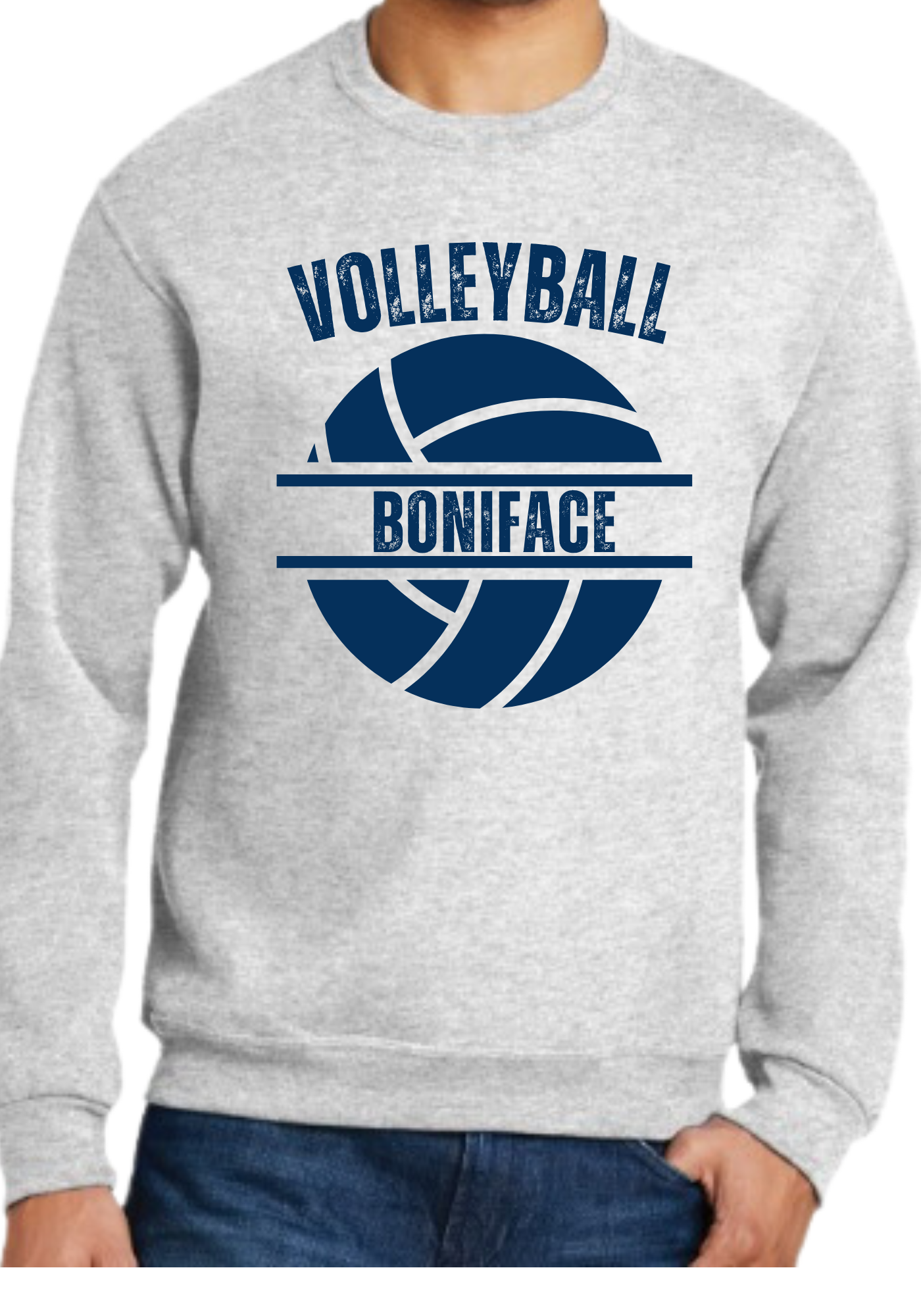 Volleyball Crew Neck Sweatshirt