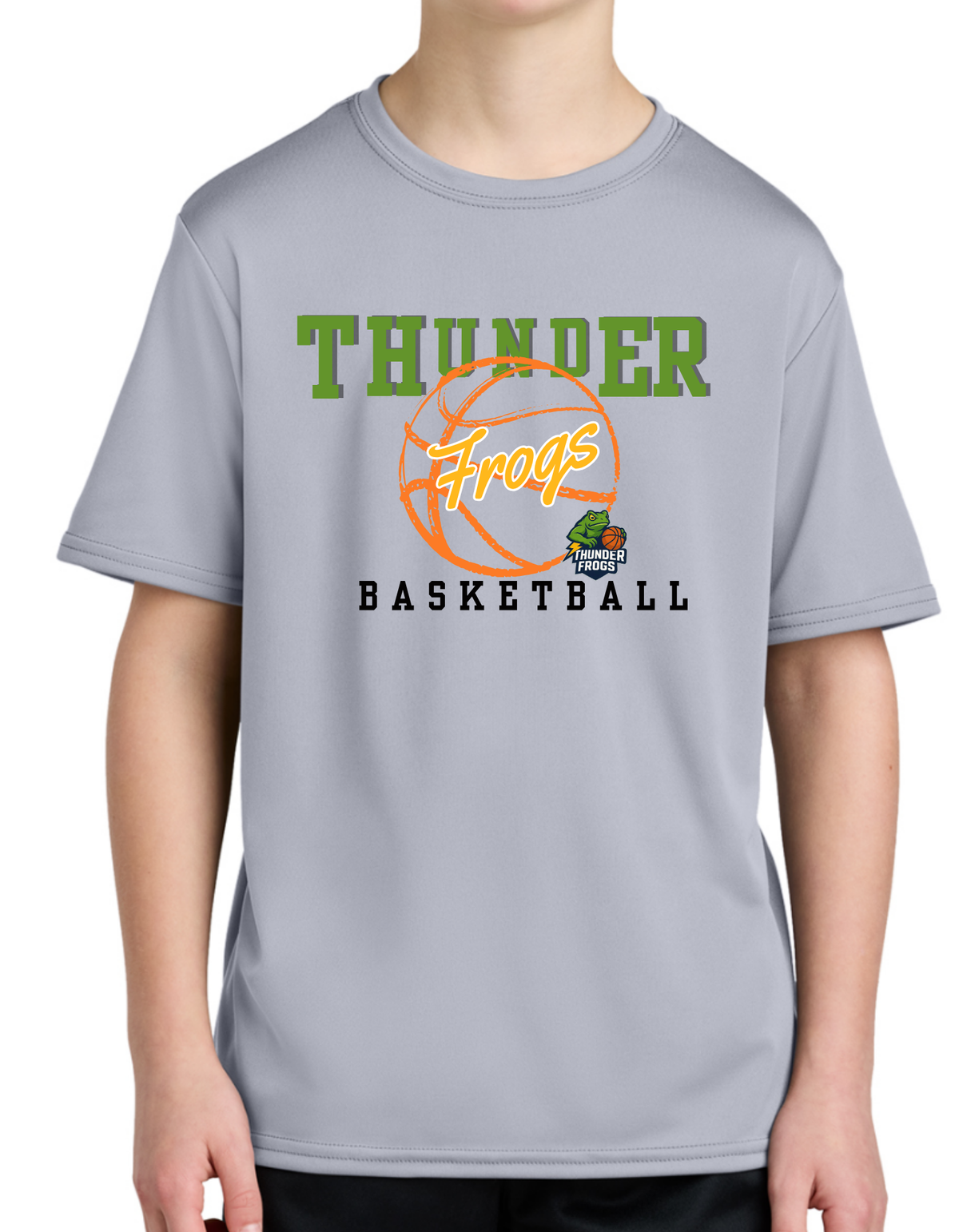 Frogs Basketball Youth Dry Fit Tee, Long Sleeve , Hoodie