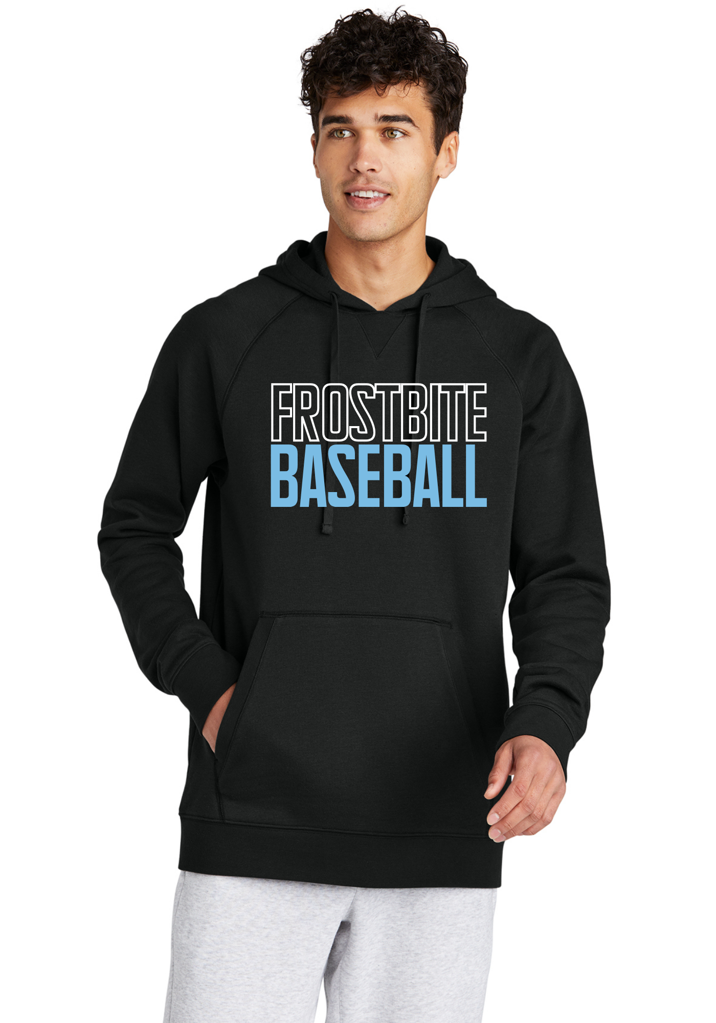 Frostbite Block Letter Tee, Long Sleeve or Hoodie