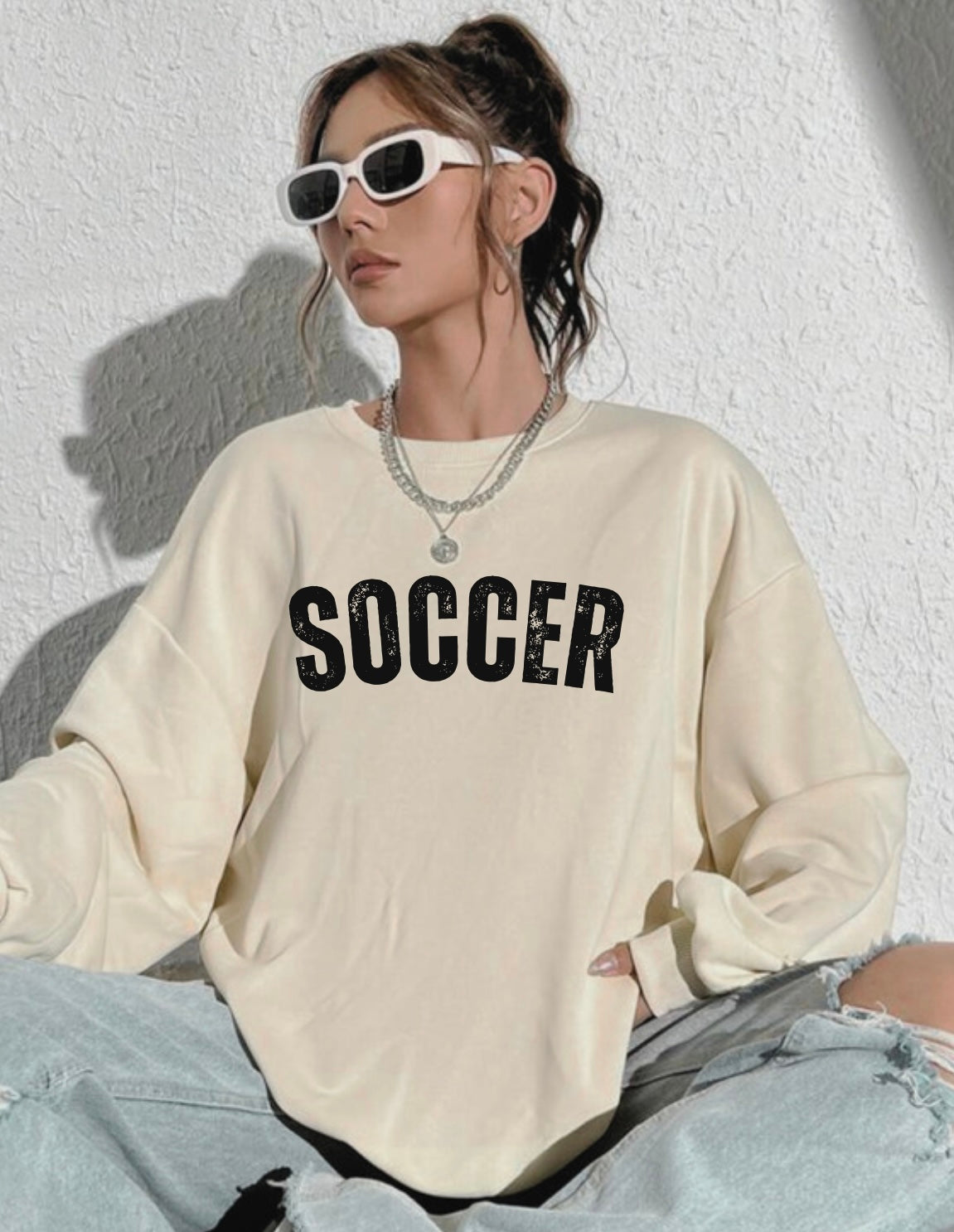Soccer Graphic Crew Sweatshirt