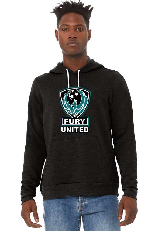 Fury Soccer Sponge Fleece Hoodie Full Front