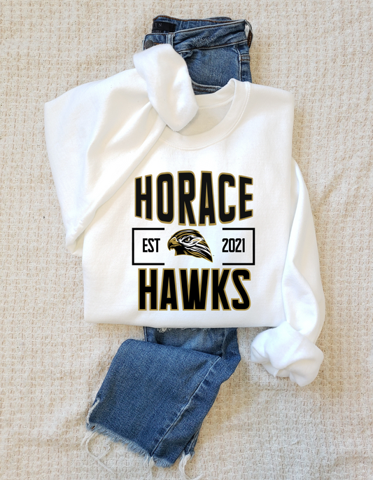 Horace Hawks Big Logo Tee, Crew, Hoodie