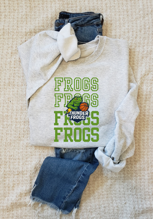 Repeating Frogs Cotton Tee, Crew or Hoodie