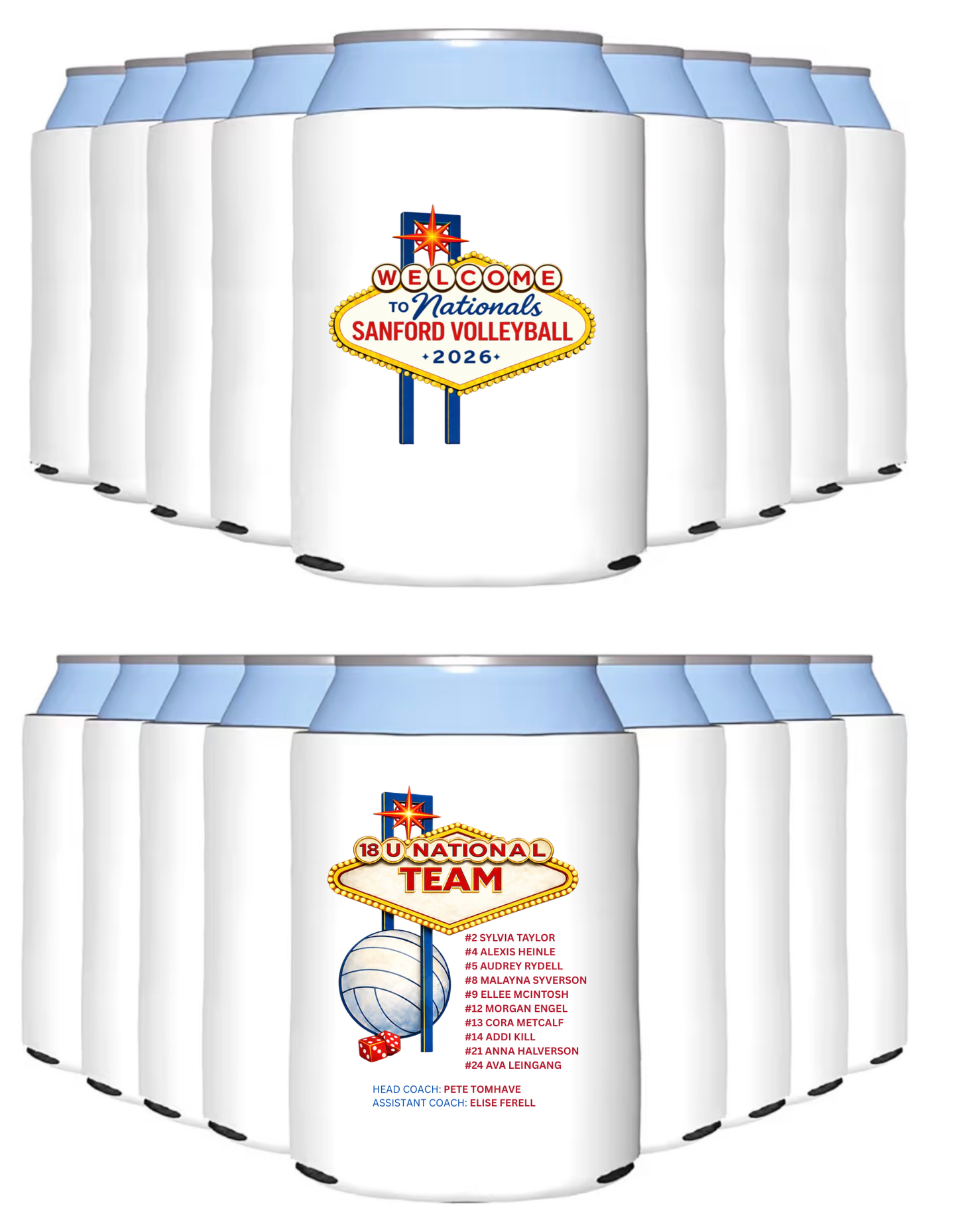 Nationals Volleyball Koozie