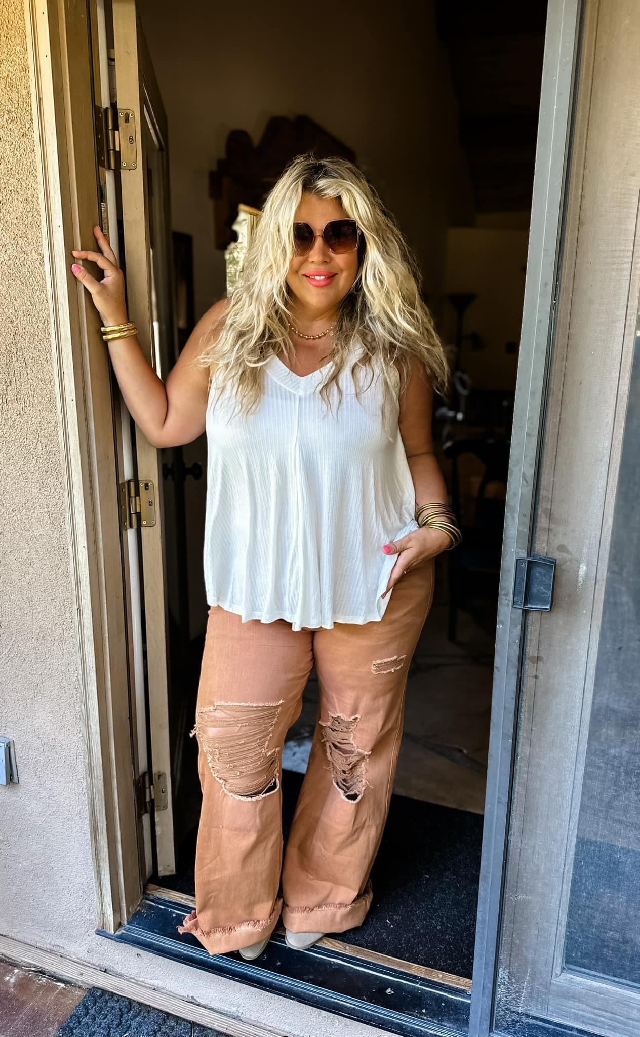 PREORDER- BLAKELEY DISTRESSED COLORED JEANS