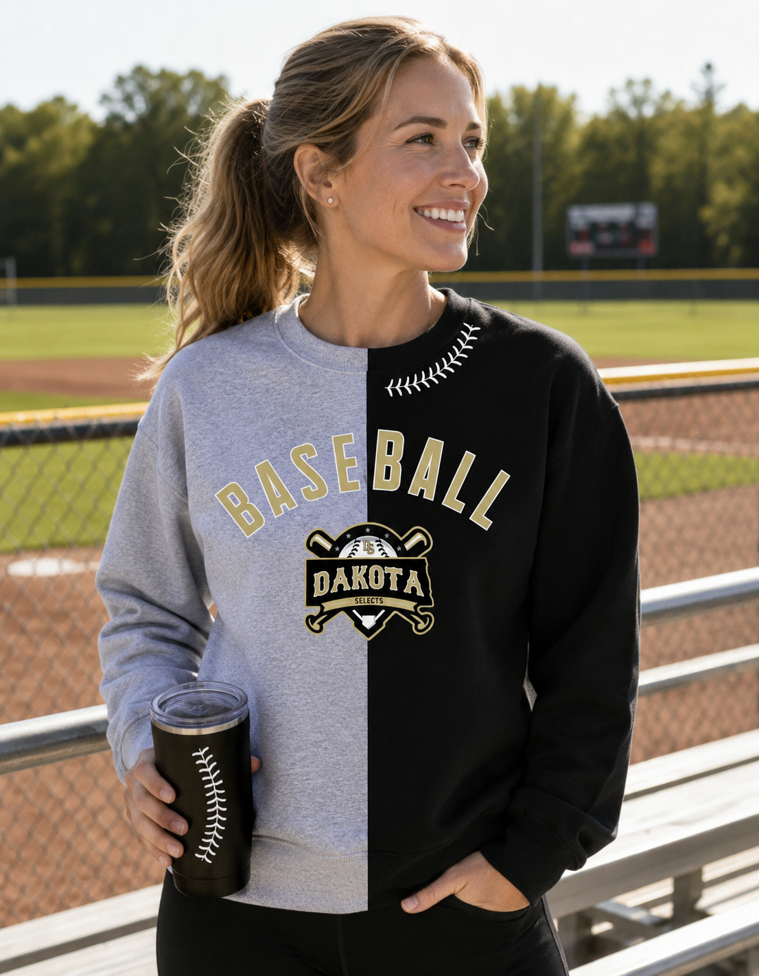 Dakota Selects Baseball  Color-Block Crew Sweatshirts