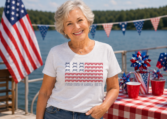Bow Flag Tee or Crew