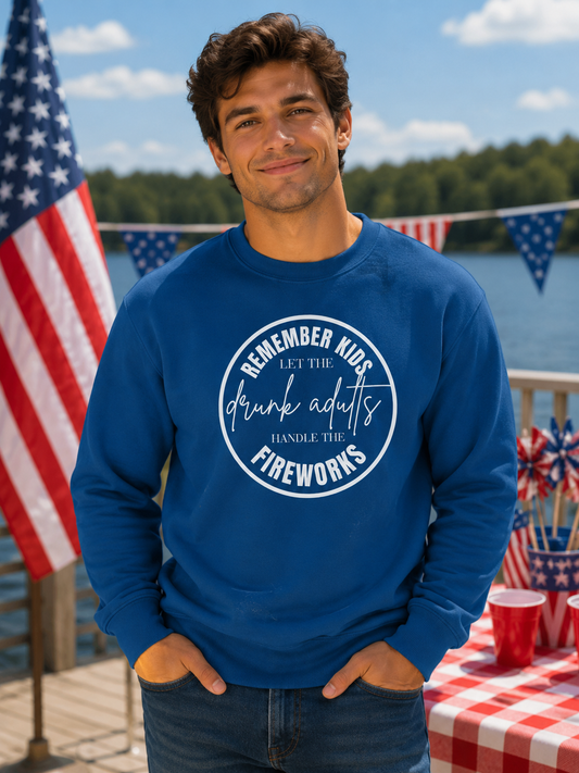 Fireworks Tee or Crew