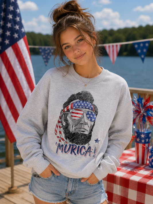 Murica Tee or Crew
