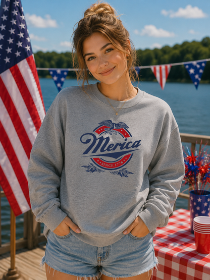 Merica Tee or Crew