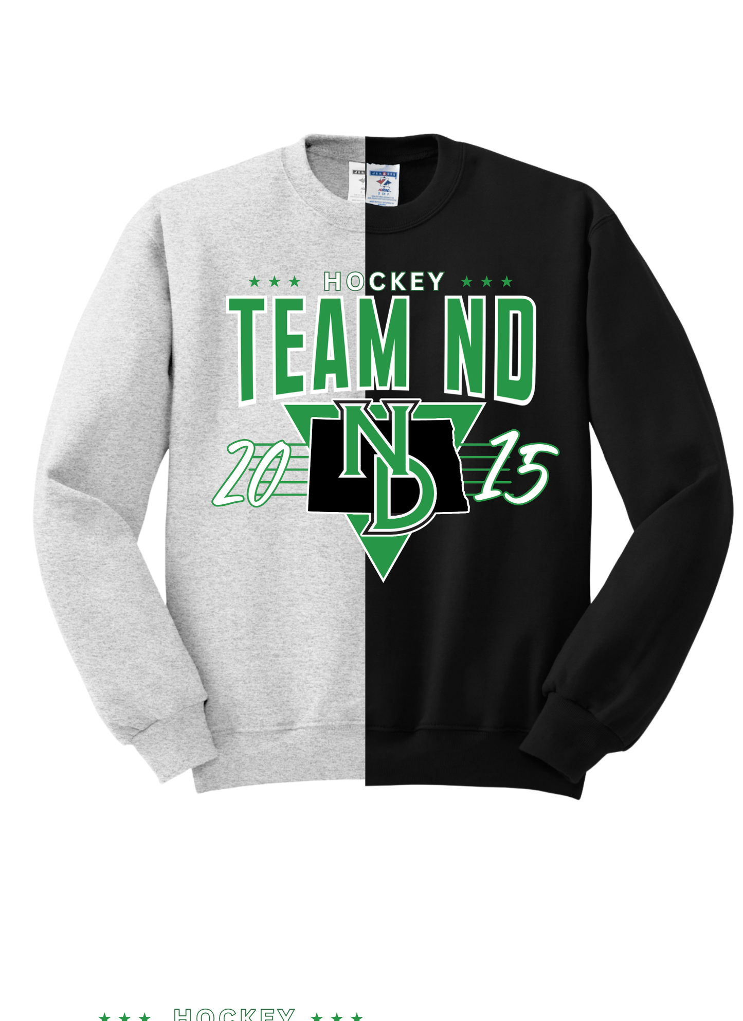 Team ND Color-Block Crew Sweatshirts