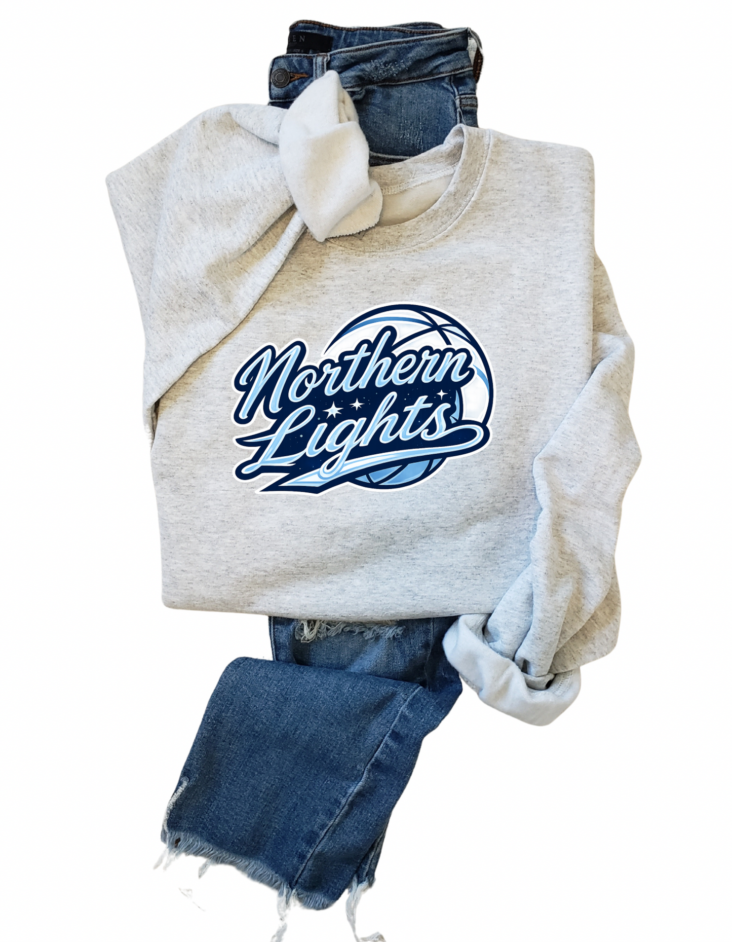 Northern Lights Basketball- Tee, Crew, Hoodie