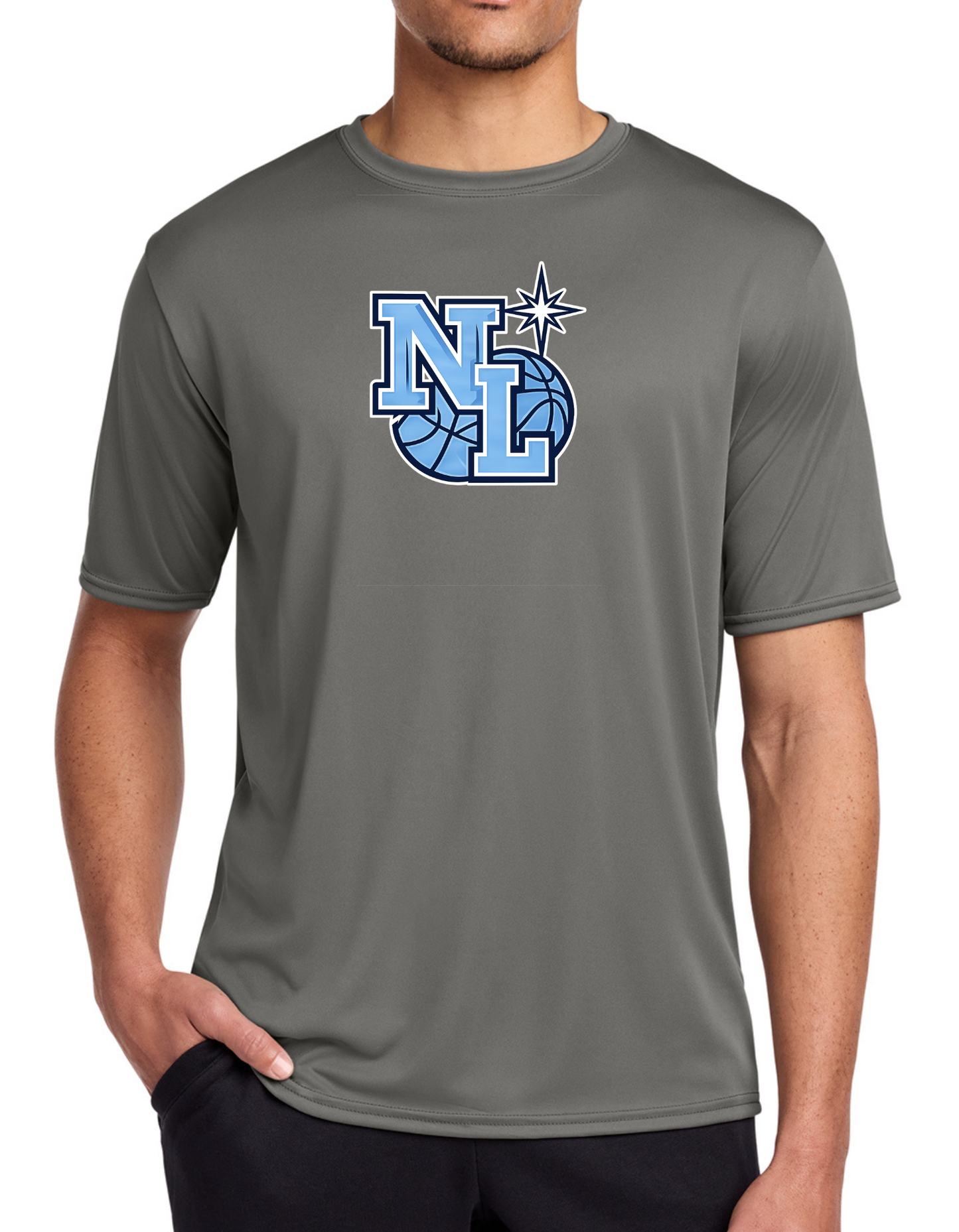 Northern Lights Basketball Dry Fit Tee, Long Sleeve or Hoodie
