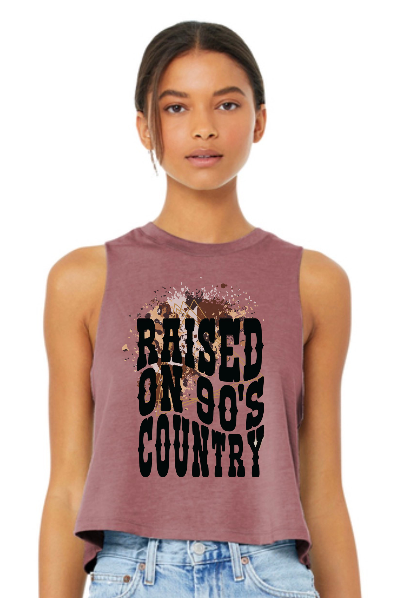 Raised on 90’s Country Crop Tank