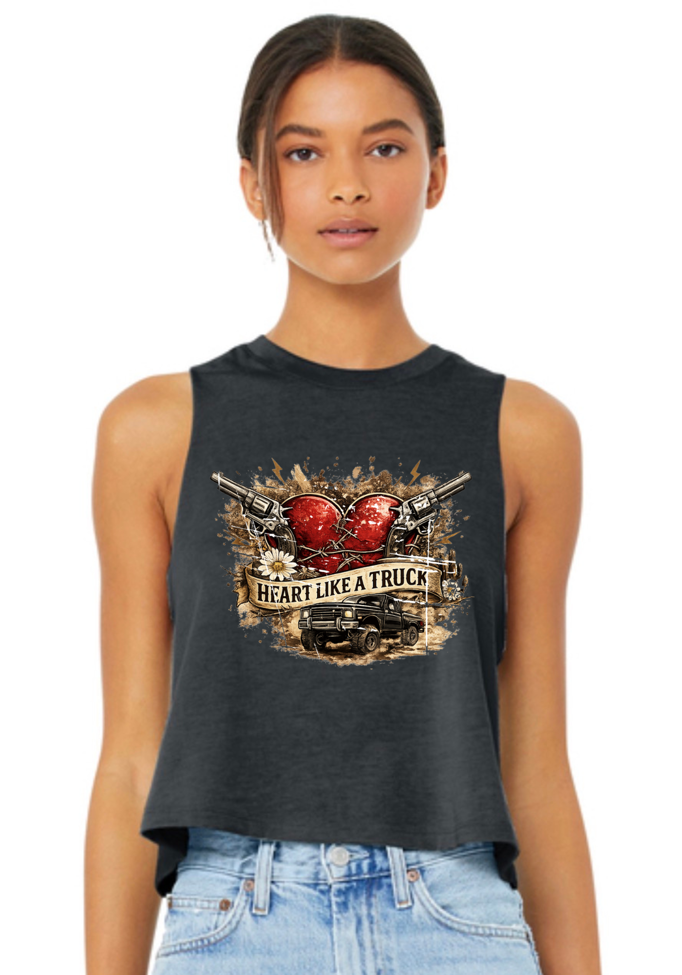 Heart Like a Truck Crop Tank