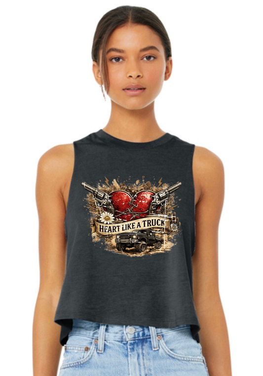 Heart Like a Truck Crop Tank