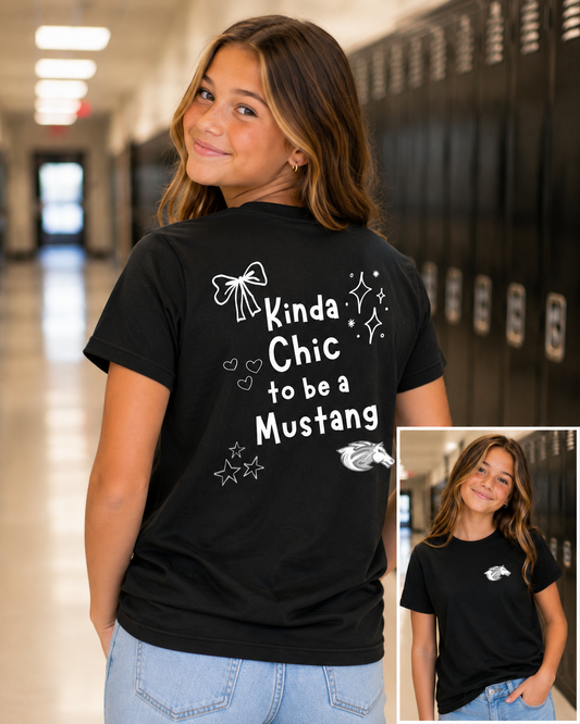 Kinda Chic to be a Mustang Tee, Crew, Hoodie