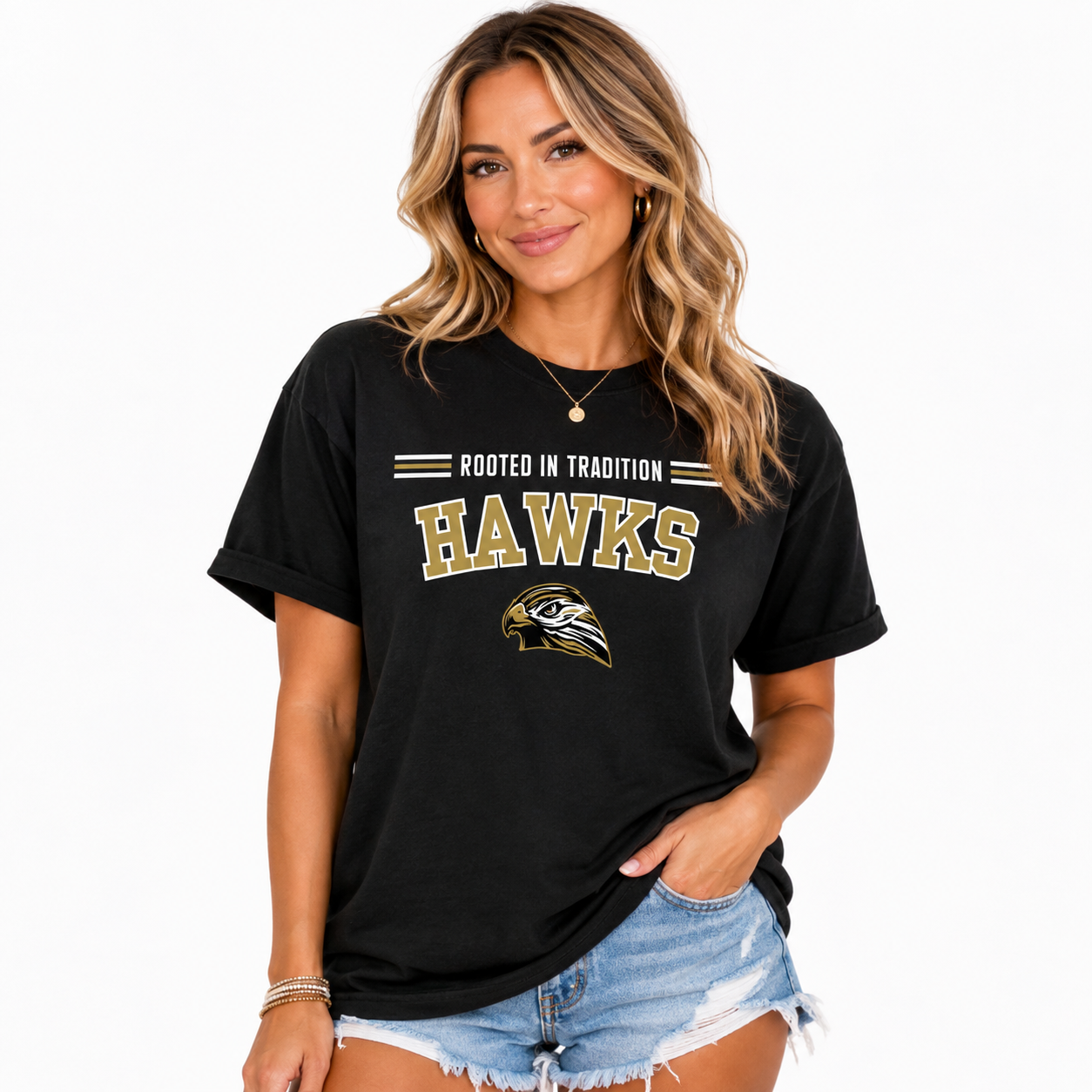 Rooted in Hawks Tradition Comfort Color Tee