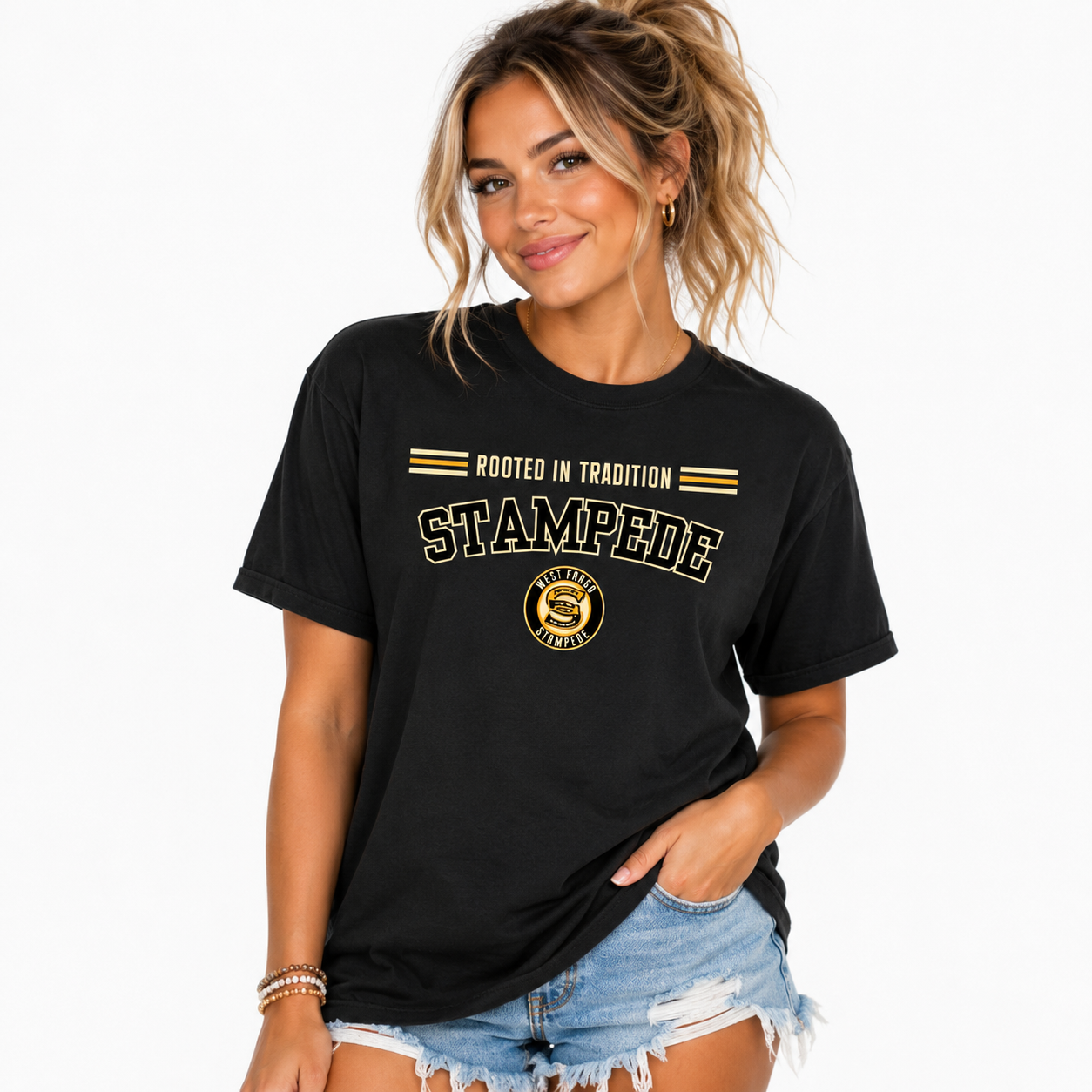 Rooted in Stampede Tradition Comfort Color Tee