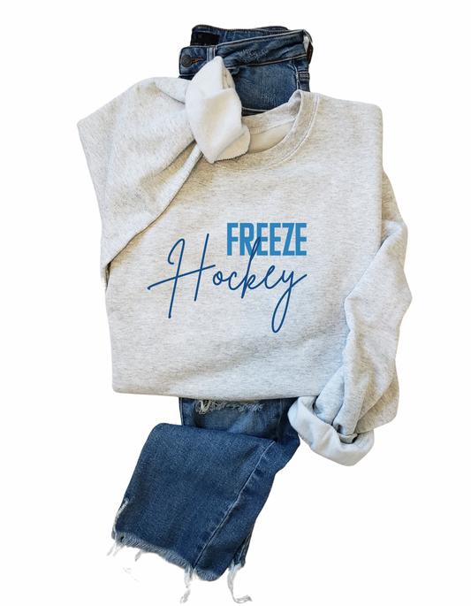 Freeze Hockey Tee, Crew, Hoodie