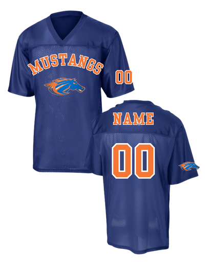 Oversized Jersey Mustang, Blue