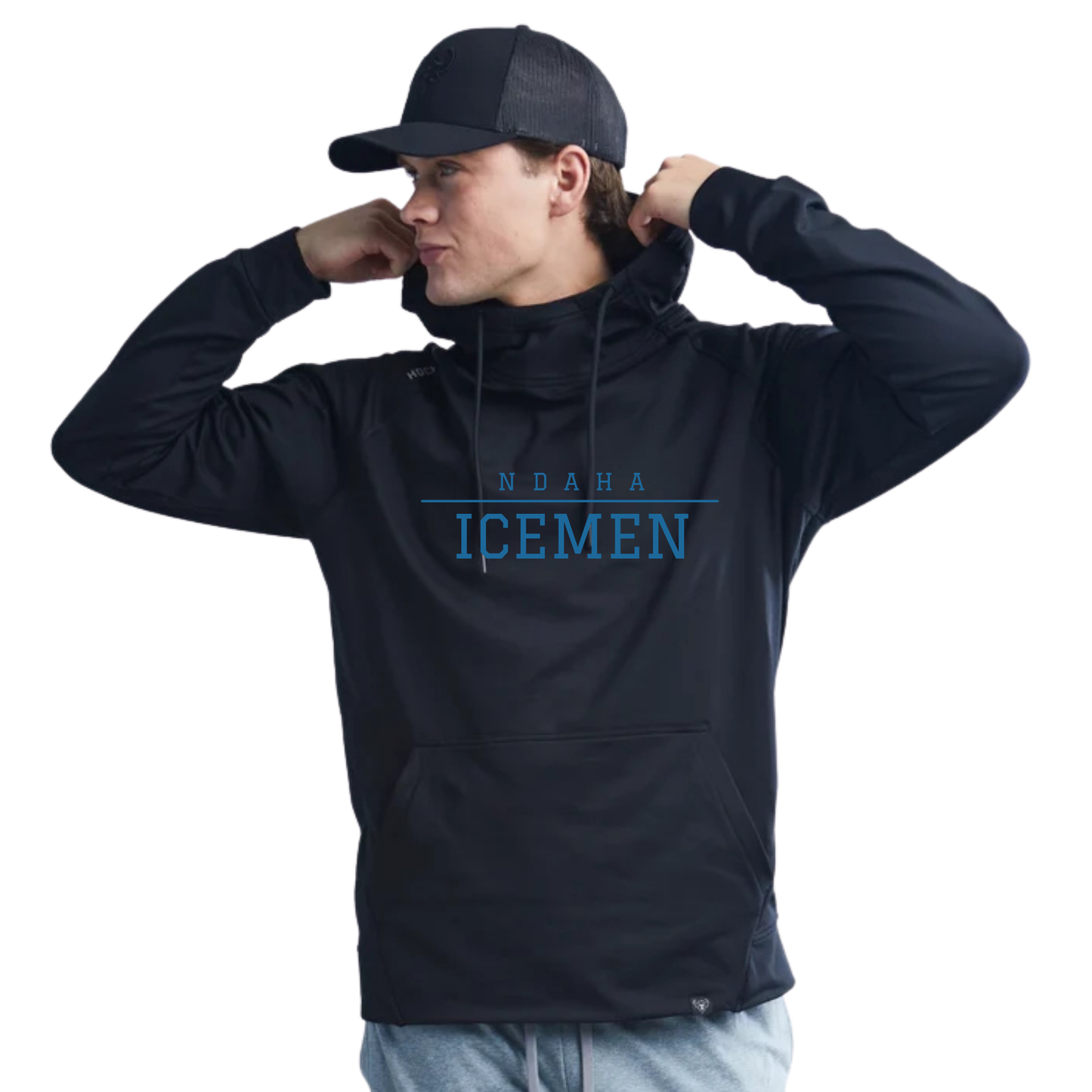HOCKEYAK Icemen Block Letter Hoodie - Youth & Adult