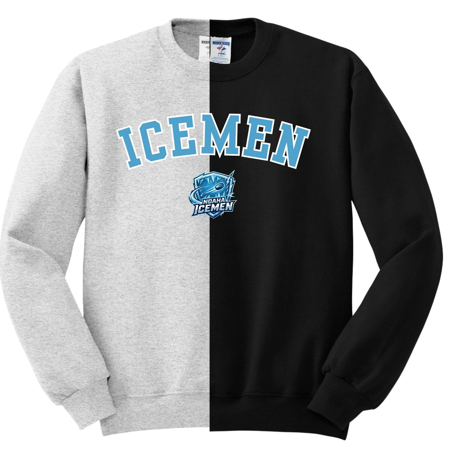 Icemen Color-Block Crew Sweatshirts