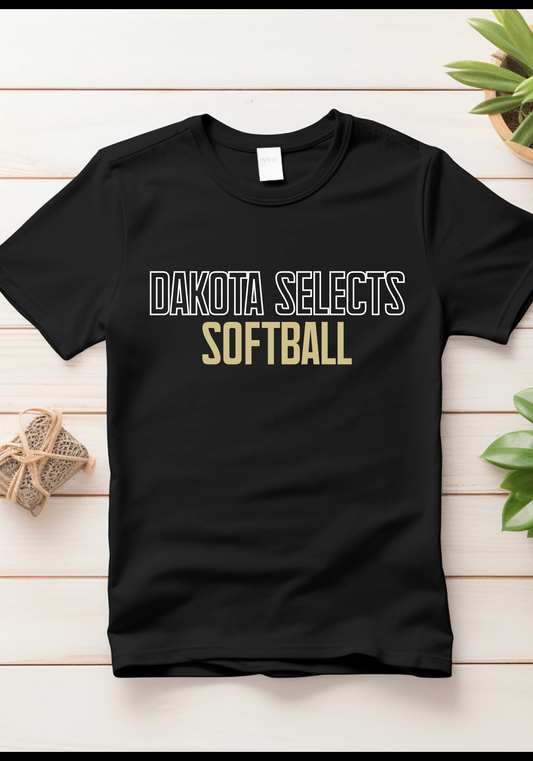 Dakota Selects Softball Tank, Tee, Crew