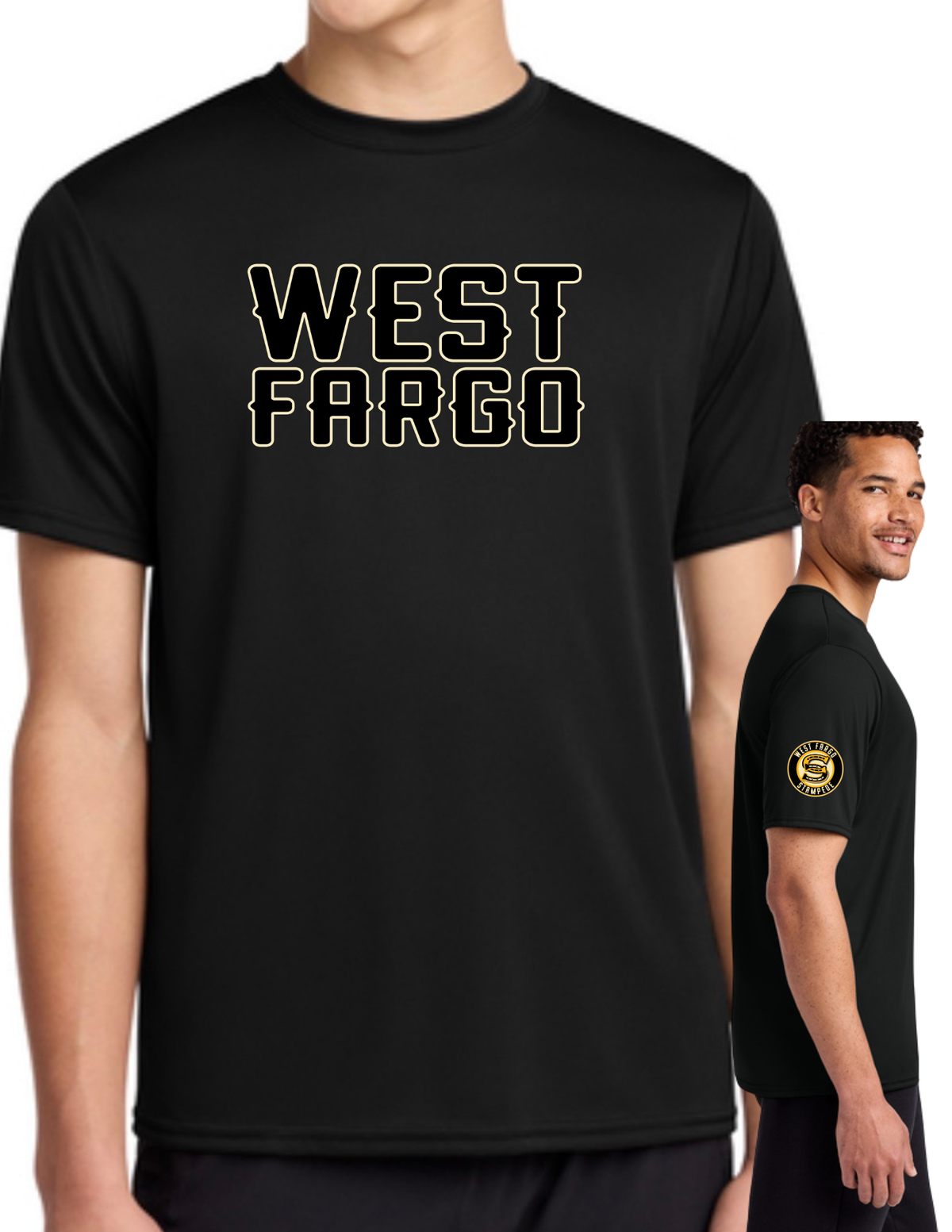West Fargo Block Letter Youth Dry Fit Tee, Long Sleeve , Hoodie
