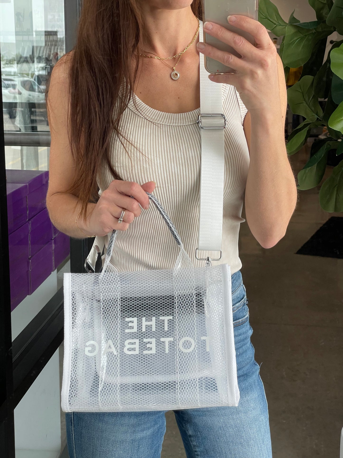 Clear "The Tote Bag" Bag