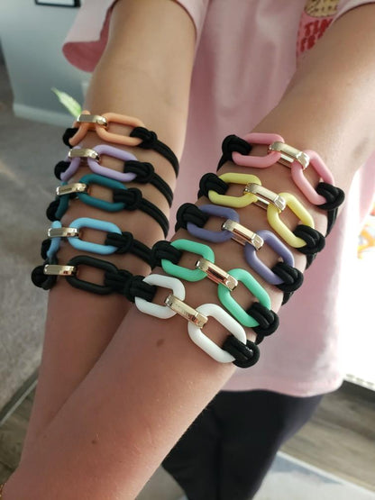 Plastic Chain Hair Ties