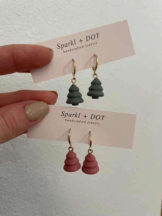 Sparkl + Dot Christmas Tree Earrings