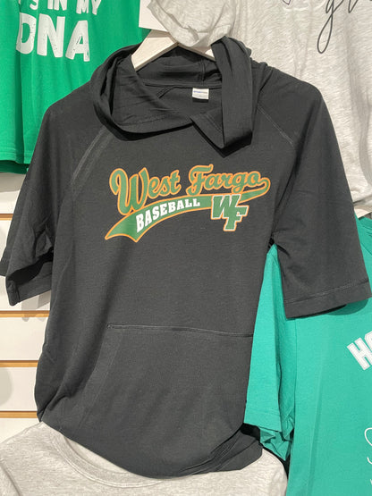 West Fargo Baseball Short Sleeve Hoodie WFB01