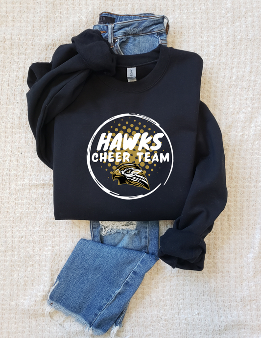Horace Hawks Cheer Crew or Hoodie