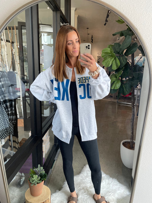 Stampede Hockey Sweatshirt Cardigan