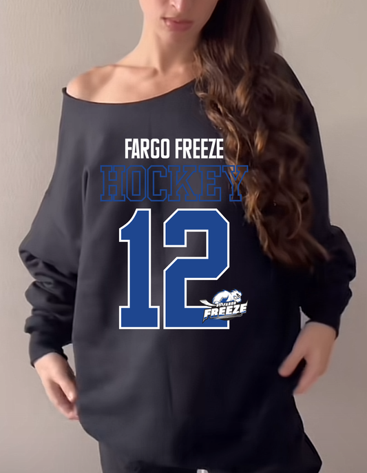 Oversized Off the Shoulder Crew Fargo Freeze