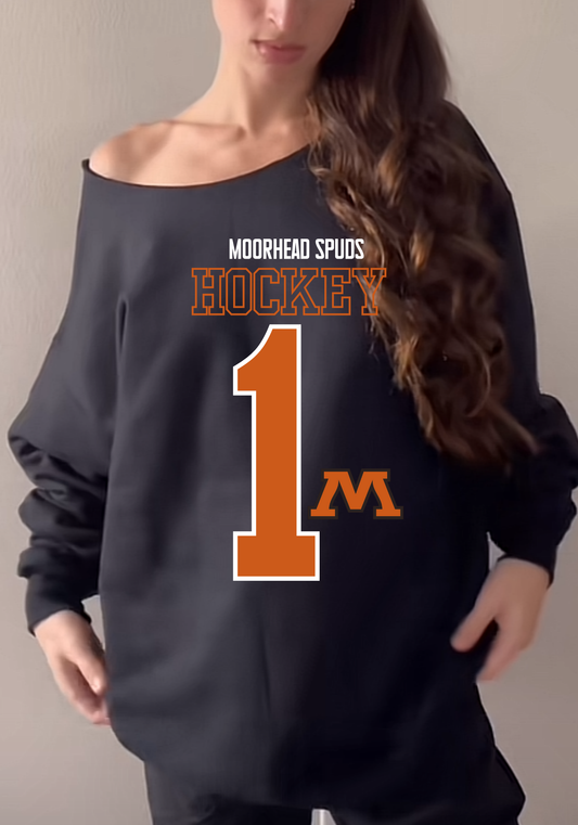 Oversized Off the Shoulder Crew Spuds
